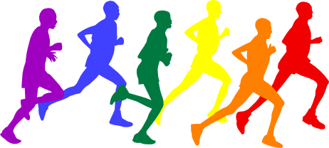Runners silhouettes